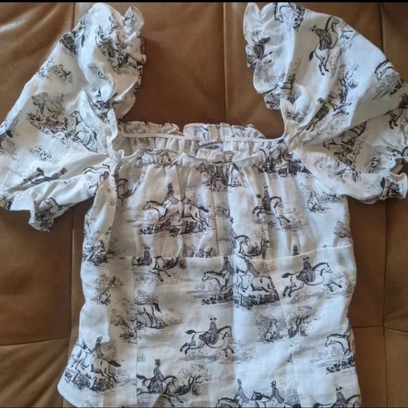 Reformation Salina Horse Print Top - Picture 3 of 5